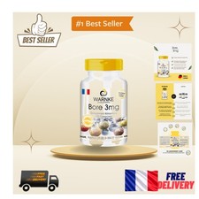 Complément Alimentaire Bore 3 mg - 100 Comprimés, Santé Articulaire et Peau