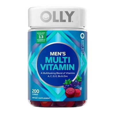 OLLY Men s Multivitamin Gummy Health & Immune Support berry 200 Ct