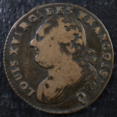 12 deniers 1792Q Perpignan France KM#600.13 Bronze Constitution - Image 1 of 2