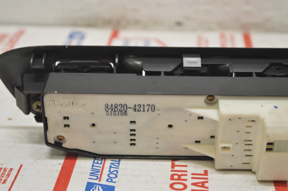 Toyota Rav4 2001-2005 interruptor maestro ventana eléctrica botón ventana puerta MM76#031 Foto 4 de 4