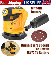 3 Speed Cordless Electric Sander 5" Orbital Sander For Dewalt 18V/20V  Dust Bag