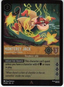 Monterey Jack - Hypnotized by Cheese 12/204 Lorcana Wilds Unknown Cold Foil Rare