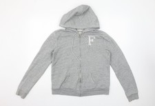 Abercrombie & Fitch Womens Grey Full Zip Hoodie M