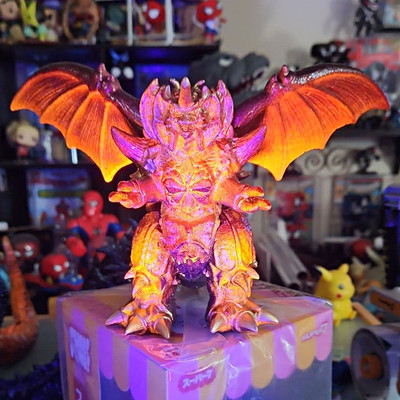 Custom 1off Bandai Godzilla Destroyah Winged Kaiju Neon Pink/Metallic Gold 1of1