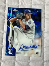Andres Munoz 2020 Topps Chrome Sapphire Autograph #CSA-AM Rookie Card RC Auto
