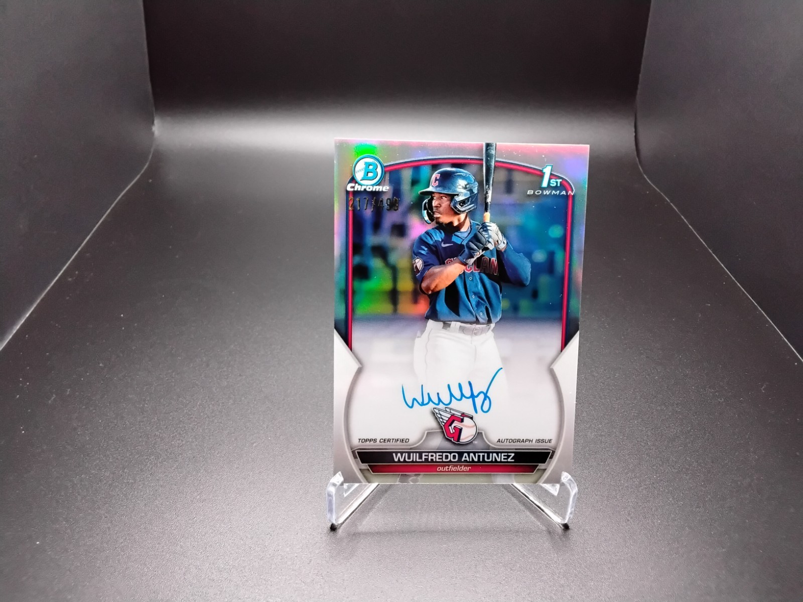 Wuilfredo Antunez 2023 Bowman Chrome 1st Year Auto Refractor Autograph 217/499