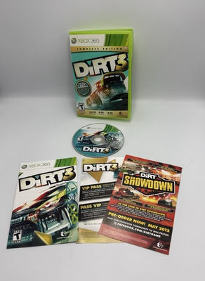 #ad #ad DiRT 3 Complete Edition Xbox 360 Tested Working w Inserts Case Wear $14.99