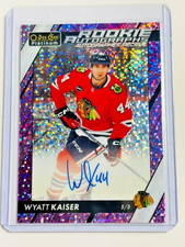 2023-24 OPC Platinum Rookie Autographs Violet Pixels #RWK Wyatt Kaiser /99