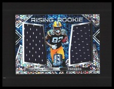 2018 J'Mon Moore Rookie Card Patch -  Panini Spectra #24 Blue Prizm /99 Pack. rookie card picture