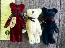 Boyds Bears T.F. Wuzzies Miniature 2.5 Jointed Bears Lot Thisby Tootie Twilight