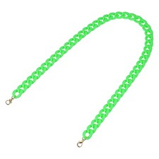 Acrylic Purse Strap 35.4" Matte Bag Chain Replacement Fluorescent Green