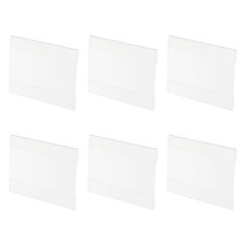 Wall Mount Acrylic Sign Holder 5.1 x 3.5 Inch Wall Sign Holder Horizontal, 6pcs