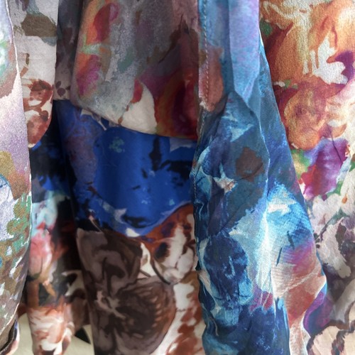 Suzi Chin for Maggy Boutique Floral Women’s Flowy Watercolor Dress Size 2 - Picture 7 of 7