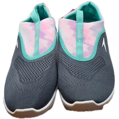 NEW ~ ADULT Womens~ Speedo Water Shoes ~GRAY PINK TURQUOISE Aqua Skimmers