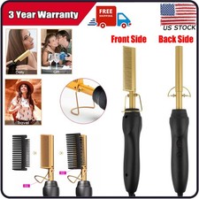 Hair Straightener Comb Electric Digital Display Press Hair Hot Comb Straighter