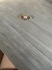 VINTAGE ANTIQUE 10K GOLD W/pink/mauve Opal SMALL BROOCH PIN