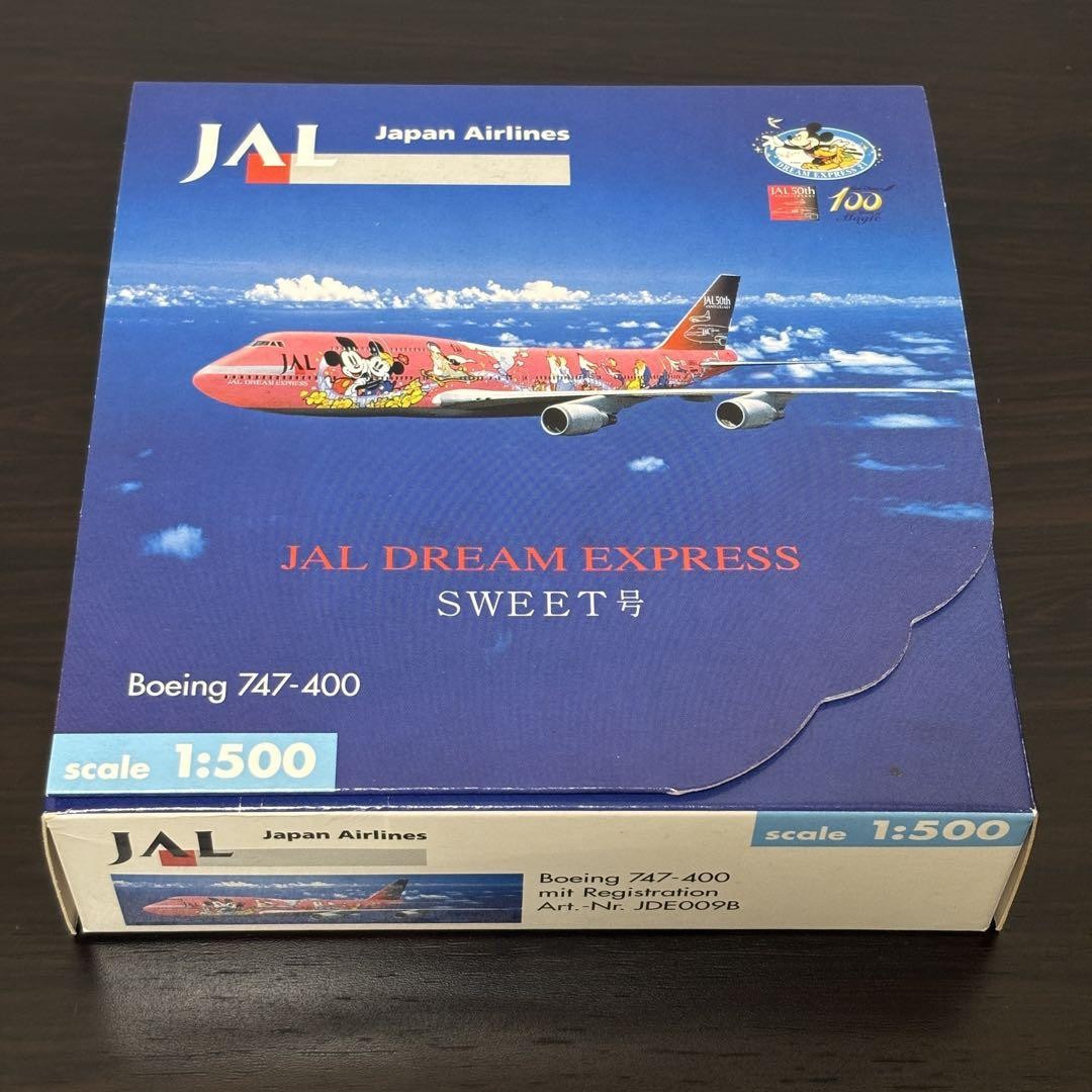 Herpa Wings 1/500 JAL Dream Express Sweet Boeing 747400 Herpa Wings 1/500 JAL Dream Express Sweet Boeing 747400