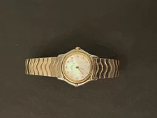 Ebel Sportwave Women’s Watch 23mm 18K Gold Bezel MOP Diamond Dial Swiss Quartz