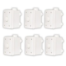 Acoustic Audio AAOVCD-W Outdoor Volume Controls White Weatherproof 6 Piece Set