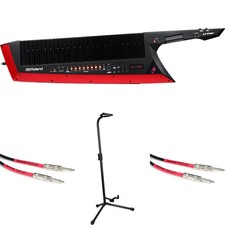 Roland AX-Edge 49-key Keytar Synthesizer Essentials Bundle - Black