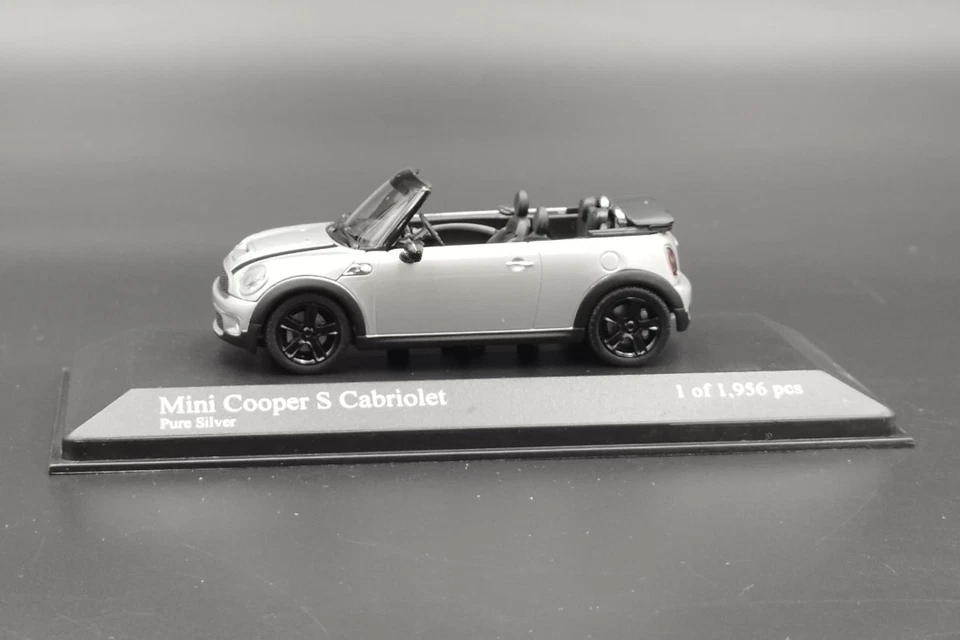 1:43 Mini Cooper S Cabriolet Silver Minichamps - Immagine 2 di 4