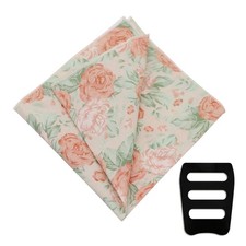 Floral Pocket Squares for Men Suit Cotton Handkerchief with Pocket Square Hol...