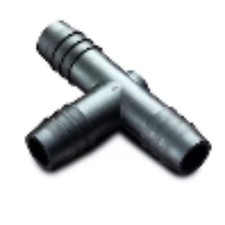 5/8" x 5/8" x 5/8" Hose ID Black HDPE Tee 62101