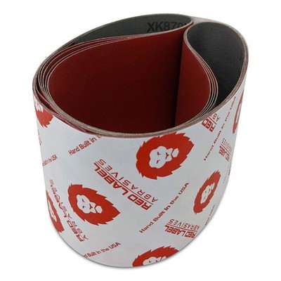 Red Label Abrasives 6 X 48 Inch 80 Grit EdgeCore Metal Grinding Ceramic Sanding