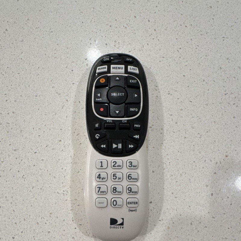 DIRECTV RC73 Wireless TV Remote Control White/Black Compatible w/ DIRECTV