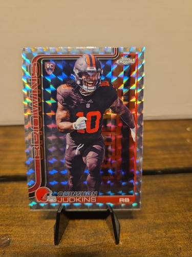 2025 Topps Chrome - Rookies Quinshon Judkins #325 Geometric Refractor (RC)