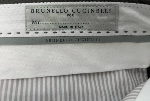 BRUNELLO CUCINELLI Leisure Fit Sage Green Soft Virgin Wool Trousers RRP: £795.00 - Picture 10 of 14