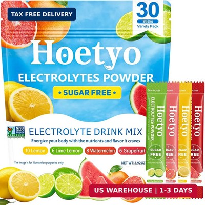 Electrolytes Powder Packets - Sugar Free Electrolyte Powder Drink Mix - 30 Stick