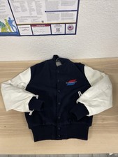 golden bear fine outerwear black letterman sports channel jacket size medium