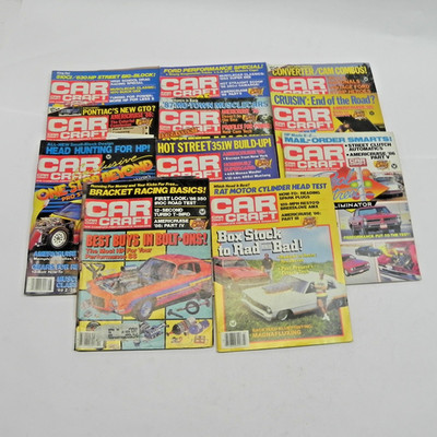 1986 CAR CRAFT MAGAZINE LOT OF 11 ISSUES RACING PERFORMANCE CARS CUSTOM BUILDS