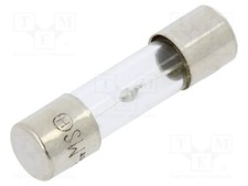 Fuse: fuse 250VAC 5x20mm medium time-lag 15A brass glass bulk