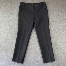 TALBOTS HAMPSHIRE Ankle Pants Womens 10 Black Dress Pants Classic Professional