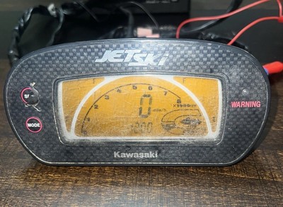 OEM: KAWASAKI ULTRA 150 LCD GAUGE SPEED / OIL / GAS METER 9/10 Condition