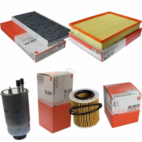 Mahle Kraftstofffilter KL 567 Innenraum LAK 117 Luft LX 1294 ÖLfilter OX 386D-image