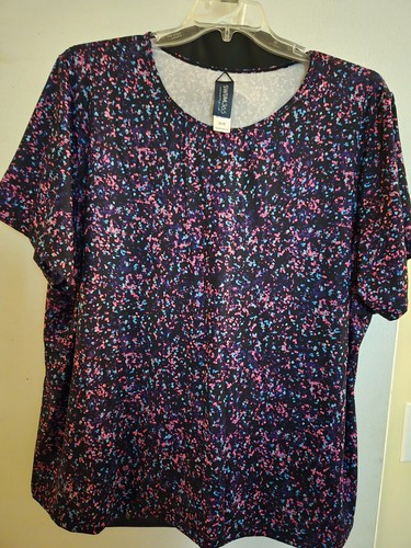 Size 26/28 Woman Within Swimsuits For All Multicolor Swim Tee/Coverup