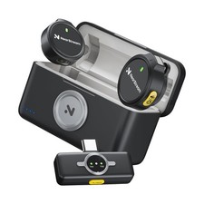 Wireless Lavalier Microphone for iPhone/Android, Lapel Microphone Wireless wi...