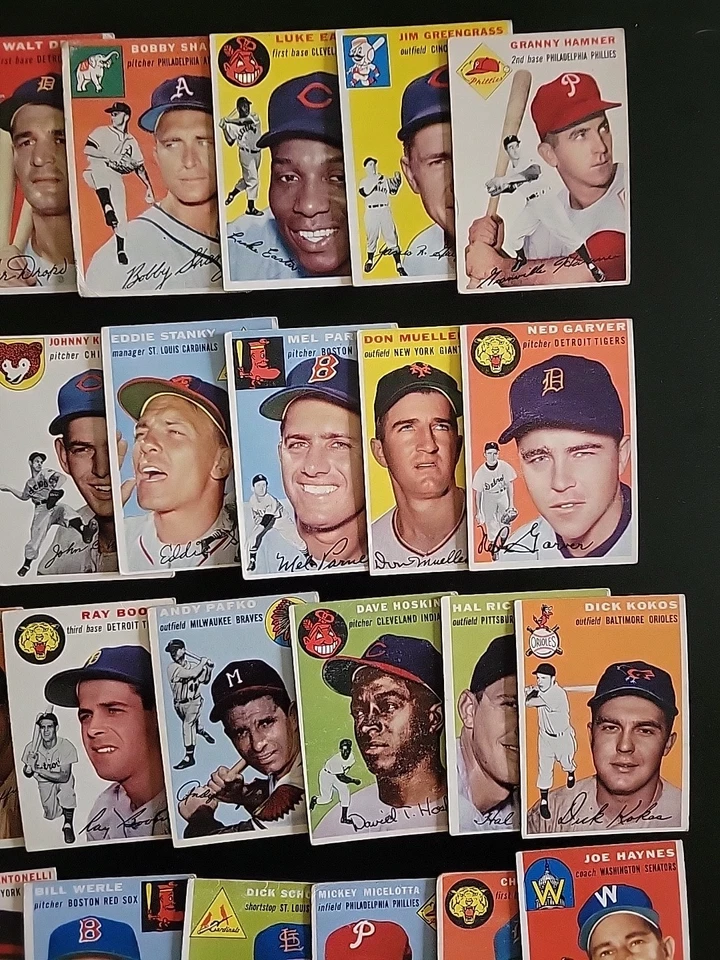 1954 Topps Baseball Card Lot - 45 Different - W/ Bobby Young and Curt Roberts - Image 4 of 4