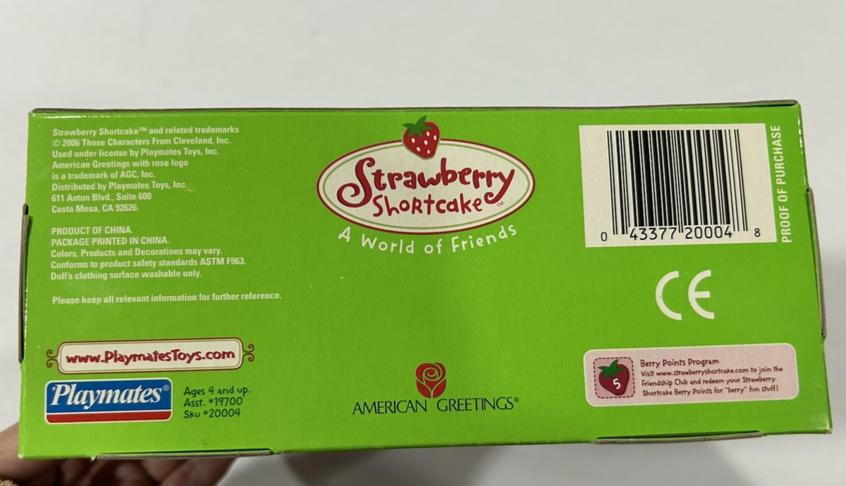 2006 Strawberry Shortcake Crepe Suzette Doll Playmates Scented