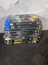 Harry Potter Blu-Ray DVD Movie Lot Complete Series 1-8 Very Good Condition