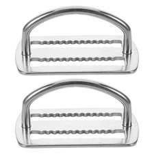 2 Pcs D Rings Heavy Duty Diving Accessories Webbing Strap Keeper