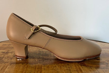 Capezio Tap Jr. Footlight 561 Tele Tone Shoes Women s Size 5.5M Tan Leather