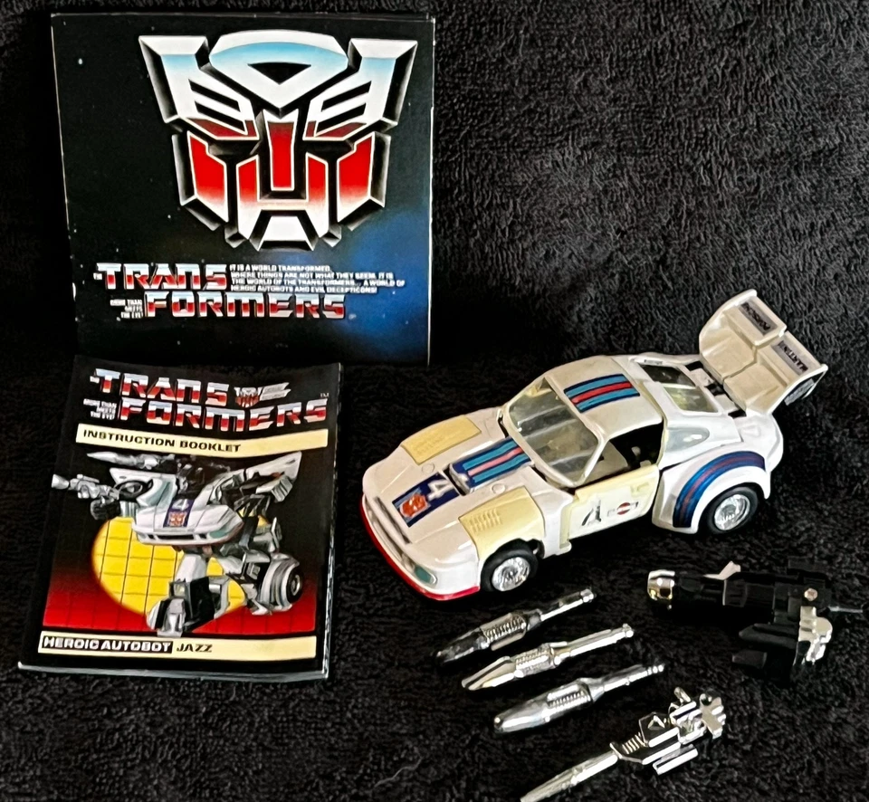 G1 1984 JAZZ • 100% COMPLETE w/BOOKLETS • VINTAGE G1 TRANSFORMERS - Image 2 of 4