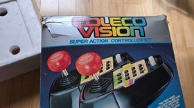 ColecoVision Super Action Controllers Vintage Joysticks w/Box *VG