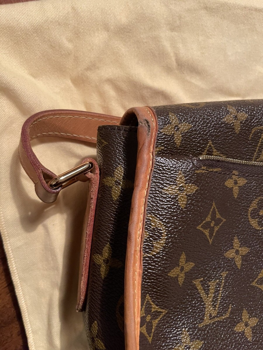 Louis Vuitton Menilmontant Messenger Bag MM Brown Monogram Canvas 