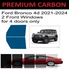 Premium Nano Carbon Window Tint fits Ford Bronco 4dr 2021-2024 Precut Tint 2F