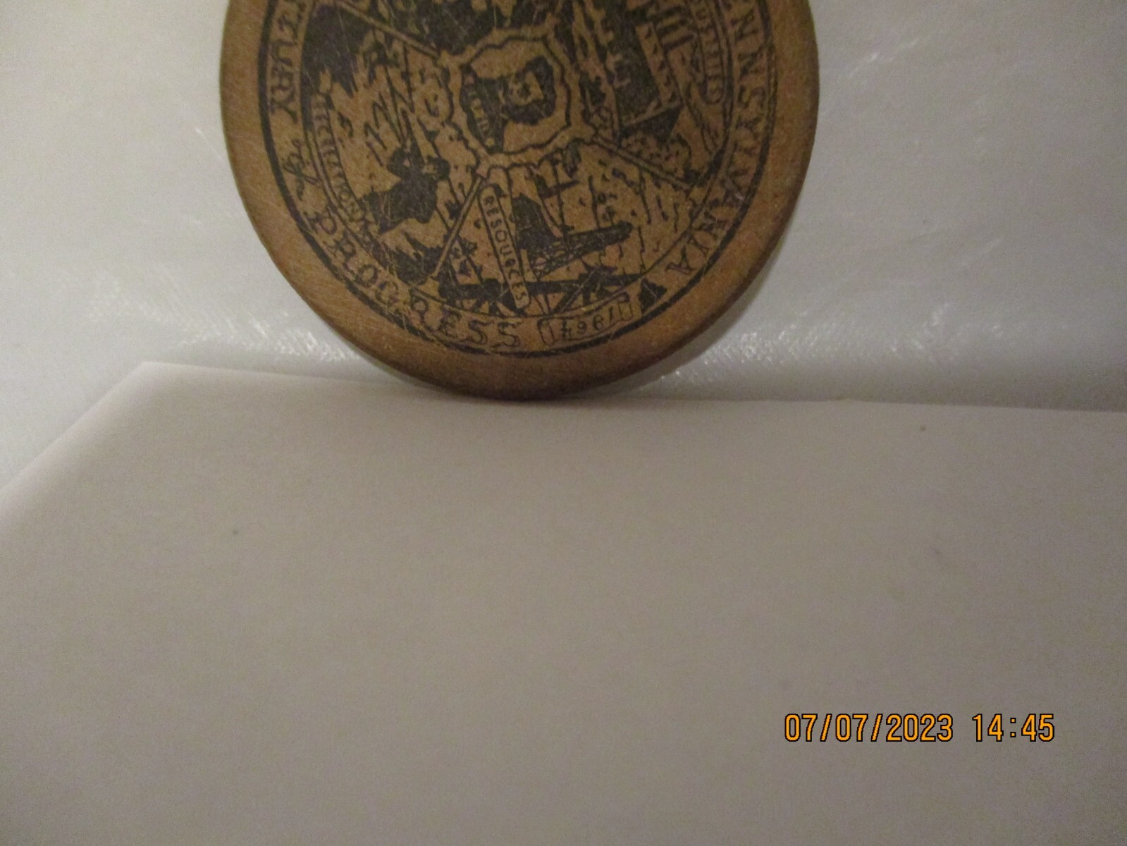 VTG KANE PENNSYLVANIA Century Of Progress 18641964 Hamlin Bank Wooden Nickel eBay